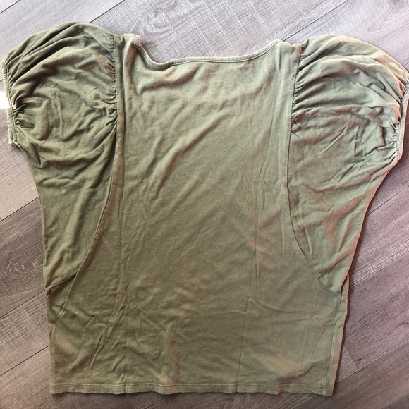 Gap Puff Sleeve Shirt in Vintage Palm Green medium - Picture 6 of 6